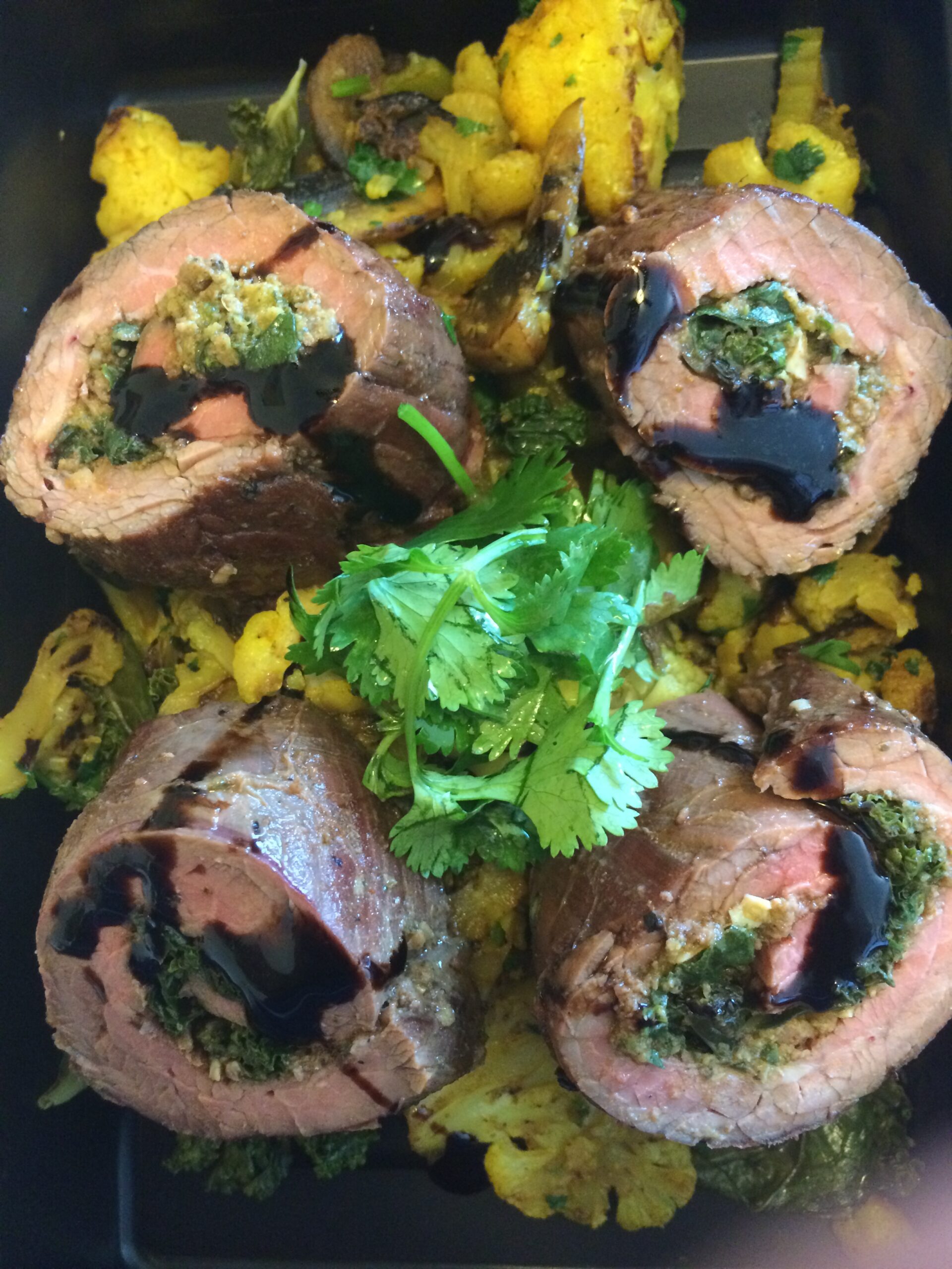 Pesto Steak Roulade