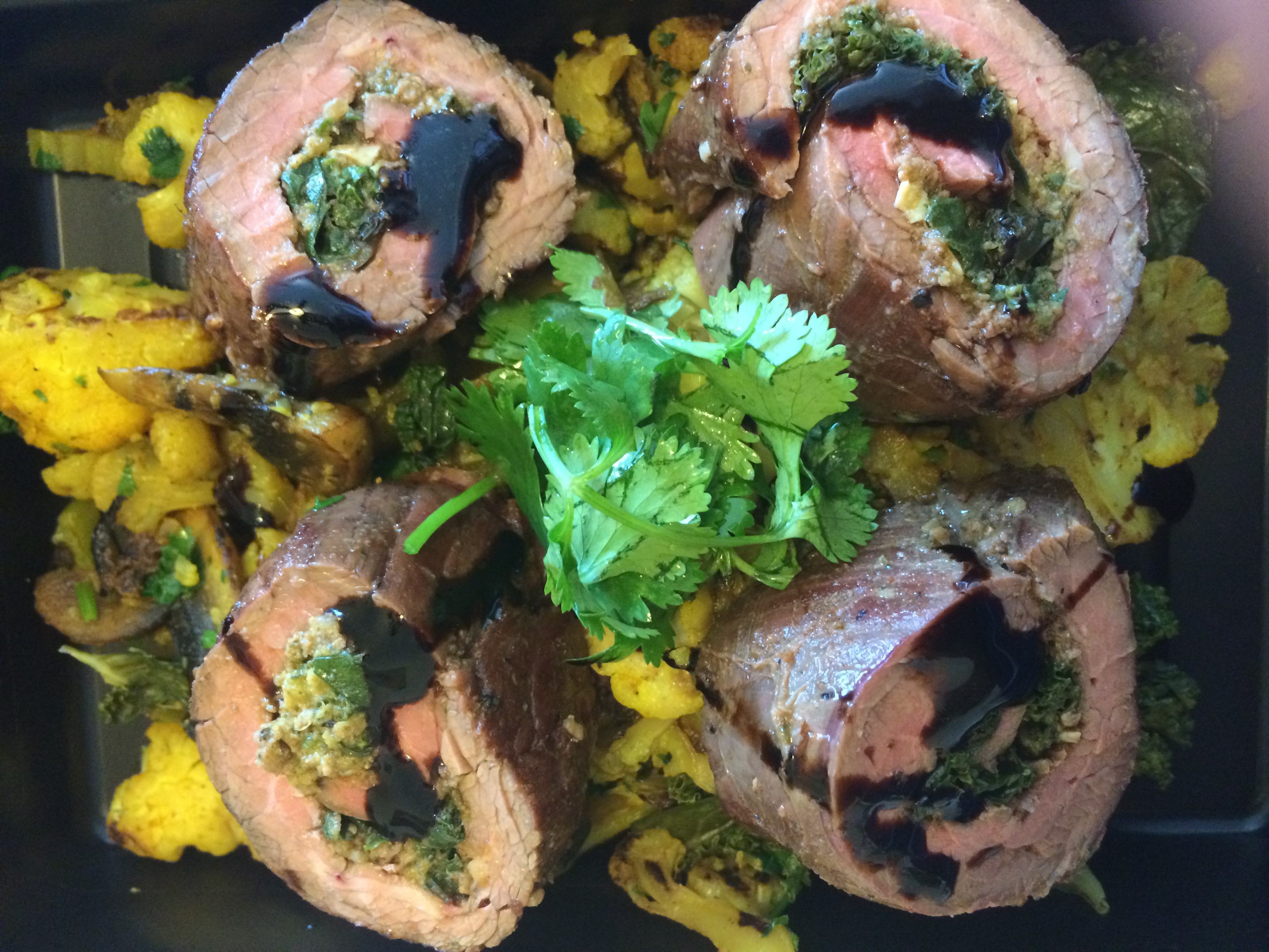 Pesto Steak Roulade